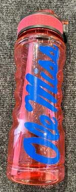 True Living Ole Miss Rebels Water Bottle 28.2 fl oz Red Plastic Straw Cup